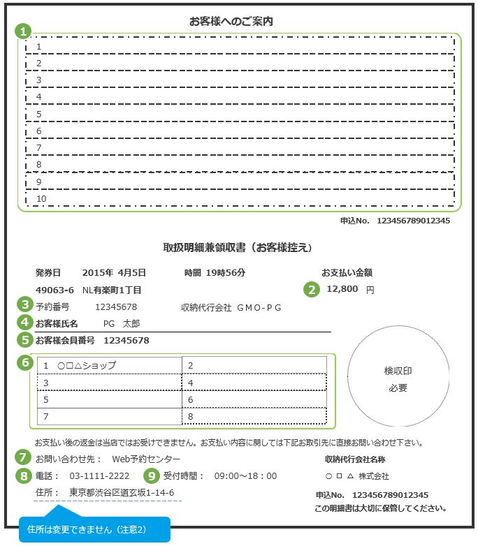 コンビニ 決済要求時パラメータ反映箇所説明 ローソン ミニストップ